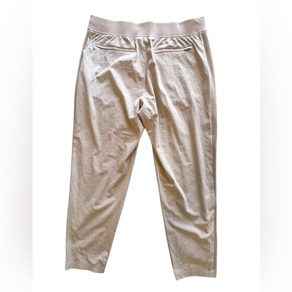 Athleta Brooklyn Womens Textured Ankle Stretch Pants Rose Pink - Picture 4 of 13